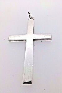 【送料無料】ネックレス　ソリッドスターリングシルバーグラムクロスsolid sterling silver 925 373 393 grams fully hallmarked very large cross