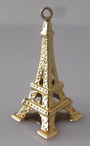 【送料無料】ネックレス　イエローゴールドエッフェルタワーsecondhand 18ct yellow gold eiffel tower charm