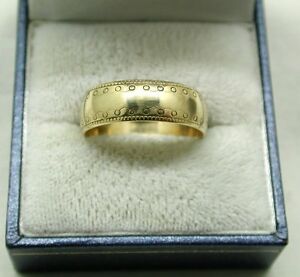【送料無料】ネックレス ゴールドvery nice 9ct gold patterned wedding ring|hokushin