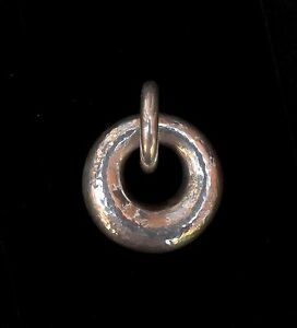 【送料無料】ネックレス シルバーペンダントスリムリングピュアブリタニアシルバーsilver pendant slim ring beaten, solid heavy pure britannia silver 958 purer 925|hokushin