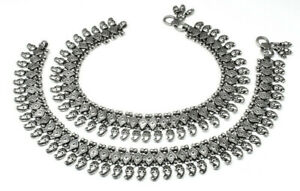 【送料無料】ネックレス ビンテージアンティークスターリングシルバートライバルジプシーチェーンアンクレットvintage antique 925 sterling silver tribal gypsy ankle chain anklets 103|hokushin