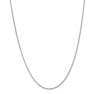 【送料無料】ネックレス kホワイトゴールドソリッドペンダントチェーンロブスターチェーン14k white gold 115mm solid rolo pendant chain w lobster chain 16 24|hokushin