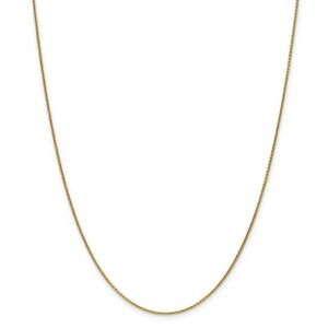 【送料無料】ネックレス　1mm14kイェローゴールドケーブルリンクチェーンwロブスター143014k yellow gold 1mm solid cable link chain w lobster clasp 14 30