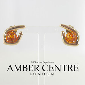 【送料無料】ネックレス イタリアドイツバルトスタッドボルトゴールド¥イヤリングitalian made german baltic amber stud earrings in 9ct gold gs0067 rrp 240|hokushin