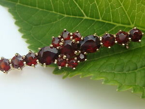 【送料無料】ネックレス アンティークブローチガーネットゴールドantique broochneedle with garnet from 333 gold goldbrosche|hokushin