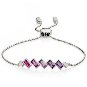 【送料無料】ネックレス　シルバーピンクパープルブレスレットfiorelli silver pink purple degradee bracelet b4829