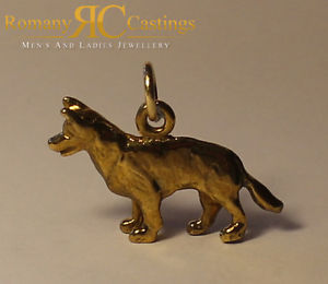 【送料無料】ネックレス ペンダントジャンプリングソリッドイエローゴールドアルザス9ct solid yellow gold alsatian dog in polished pendant jump ring stunning 41g|hokushin