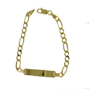 【送料無料】ネックレス アイデンティティブレスレットサービス 9ct yellow halmarked gold childrens identity bracelet free engraving|hokushin