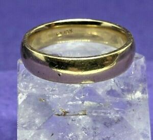 【送料無料】ネックレス　ｋゴールドサイズワイド listingvintage 18k gold wedding ring size p 3mm wide hallmarked 333g 1976
