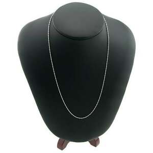 【送料無料】ネックレス　9ctホワイトゴールド189ct white gold 18 barleycorn chain