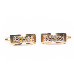 【送料無料】ネックレス　ジルコン58514ctローズイアリング58514 ct rose gold earrings with cubic zircon｜hokushin