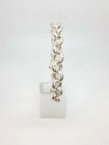 【送料無料】ネックレス　スターリングシルバーラウンドベルチャーブレスレットドルmiran 250389 sterling silver 925 round belcher bracelet 205cm 238g rrp 295｜hokushin