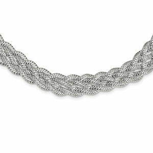【送料無料】ネックレス　スターリングシルバーメッシュネックレス｜hokushin