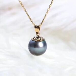 【送料無料】ネックレス　9mmrealround tahitianネックレス18kgold tahiti｜hokushin