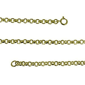 【送料無料】ネックレス　イエローゴールド×ベルチャーチェーン 9ct yellow gold 2 x 2mm round belcher hanging chain 1618202224