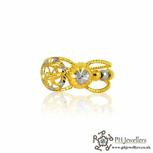 【送料無料】ネックレス　イエローゴールドリングサイズ22ct 916 yellow gold hallmark ring cz size j pr 33｜hokushin