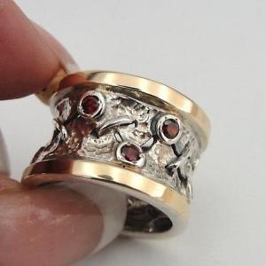 最安 ネックレス ハダルデザイナーハンドメイドイエローゴールドシルバーガーネットリングミリhadar Designers Handmade 9k Yellow Gold 925 Silver Garnet Cz Ring 7 75 8 9 Ms Hokushin 50 Off Copticchamber Com