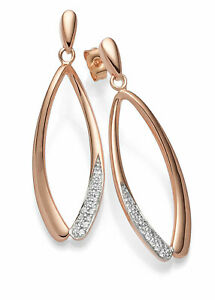 【送料無料】ネックレス　ピアススターリングシルバーゴールドviventy 770414 earrings sterling silver, ros gold gold plated｜hokushin
