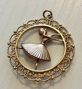 【送料無料】ネックレス　ゴールドバレリーナダンサーペンダントニースbeautiful ladies fully hallmarked 9ct gold ballerina dancer pendant nice｜hokushin