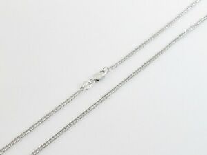 【送料無料】ネックレス　ｋホワイトゴールドスクエアチェーンネックレス｜hokushin
