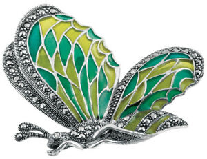 【送料無料】ネックレス　ノーマンアールヌーボーブローチari d norman sterling silver art nouveau butterfly brooch hallmark mum wife｜hokushin 35,737円