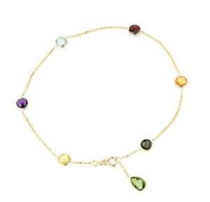 送料無料 ネックレス イエローゴールドアメジストドロップインチ14k Yellow Gold Gemstone Anklet With A Green Amethyst Drop 11 Inches Painfreepainrelief Com