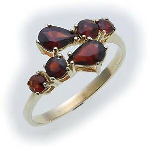 【送料無料】ネックレス　リングゴールドガーネットリングイエローゴールドwomens ring m granat in gold 333 garnet ring yellow gold quality 82863gr｜hokushin