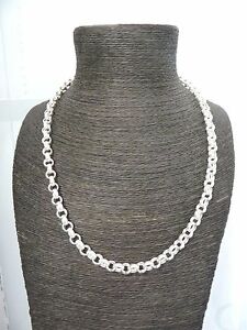 【送料無料】ネックレス　ソリッドスターリングシルバープレーンベルチャーチェーンヘビーsolid sterling silver925 plain amp; patterned belcher chain 22 amp; 24 heavy｜hokushin