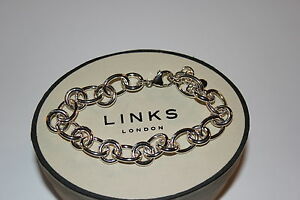 【送料無料】ネックレス　genuine links of london sterlingessentials 21cm charm bracelet bnibgenuine links of london sterling silver essentials 21