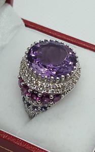 【送料無料】ネックレス　ジェインズリングサイズ jaynes gems 7ct amerthyst ring size uk n us 65 eu 54 36,387円