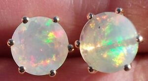 【送料無料】ネックレス オパールエチオピアラウンドゴールドイヤリングopal ethiopian not enhanced 124cts 65mm round 10k ygold 103g earrings e489|hokushin