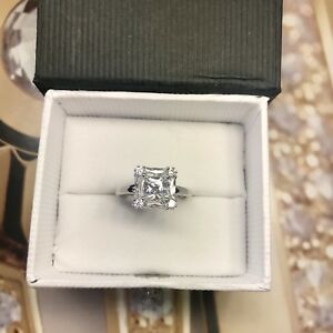【送料無料】ネックレス　ホワイトゴールド9ctキュービックzirconiasize lwhite gold ring 9ct cubic zirconiasize l
