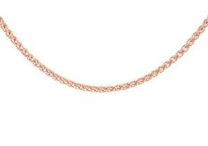【送料無料】ネックレス　ローズゴールドチェーン9ct rose gold spiga chain 51cm20