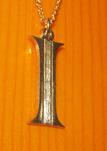 【送料無料】ネックレス　イエローゴールドペンダントチェーンstunning secondhand 14ct yellow gold i initial pendant on chain 455cm