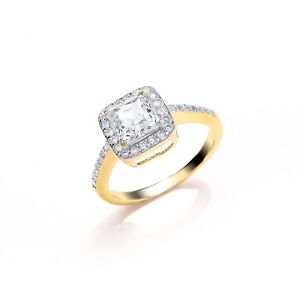【送料無料】ネックレス　イエローゴールドクラスタドレスリングサイズ9ct yellow gold cluster dress ring save 25 many sizes