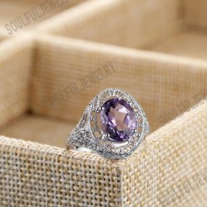 【送料無料】ネックレス セット10kホワイトゴールドアメジストsolid 10k white gold genuine amethyst prong setting filigree wedding fine ring