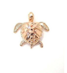 【送料無料】ネックレス　14ksolid pink rose 3d hawaiian sea turtle honucarry plumeria flower pendant14k solid pink rose 3d hawaiian sea turtle honu｜hokushin 36,387円