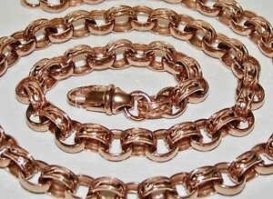 【送料無料】ネックレス　ローズゴールドシルバーベルチャーリンクチェーンインチuk hallmarked 9ct rose gold on silver patterned belcher link chain 20 inch