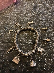 【送料無料】ネックレス　ロンドンキャンディチャームブレスレットスターリングシルバーリンク listinggenuine links of london sweetie charm bracelet sterling silver with 9 charms