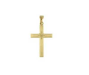 【送料無料】ネックレス　9ctクロス9ct gold yellow cross｜hokushin