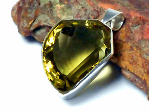 【送料無料】ネックレス レモンquartzスターリング925pendant lemon quartz sterling silver 925 gemstone pendant gift boxed