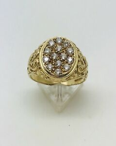 【送料無料】ネックレス　イエローゴールドサイズグラムgents 9ct yellow gold cz signet ring size u total weight 702 grams comes boxed