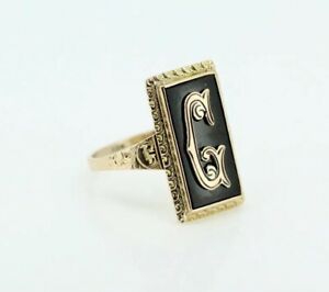 【送料無料】ネックレス　ヴィンテージローズゴールドvintage 9ct rose gold g signet ring