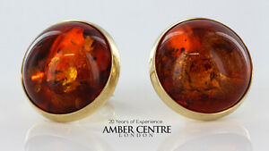 【送料無料】ネックレス　イタリアドイツバルトスタッドボルトゴールド￥イヤリングitalian made german baltic amber stud earrings in 9ct gold gs0057 rrp 300