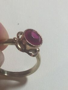 【送料無料】ネックレス ゴールドルビーリングサイズロシア9 ct gold ruby ring size p russian