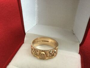 【送料無料】ネックレス　ゴールドリングロンドンサイズ9ct gold ring hallmarked london 1971 481 g size p and unworn