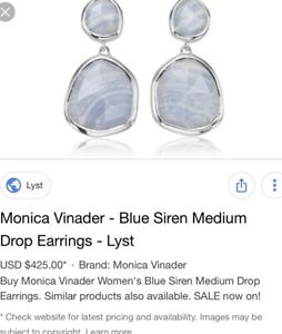 【送料無料】ネックレス　モニカvinaderイアリングmonica vinader earrings