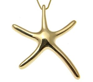 【送料無料】ネックレス　ソリッドイエローゴールドハワイアンヒトデスライドペンダント14k solid yellow gold large shiny hawaiian seastar starfish slide pendant charm