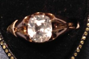 【送料無料】ネックレス　ヴィンテージゴールドホワイトサファイアリングサイズvintage 9 ct gold white sapphire ring size l 12 5 78｜hokushin