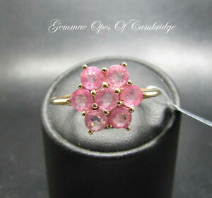 【送料無料】ネックレス　ｋゴールドゴールドピンクサファイアクラスタリングサイズサイズ 9k gold 9ct gold pink sapphire cluster ring size s us size 9 24g｜hokushin